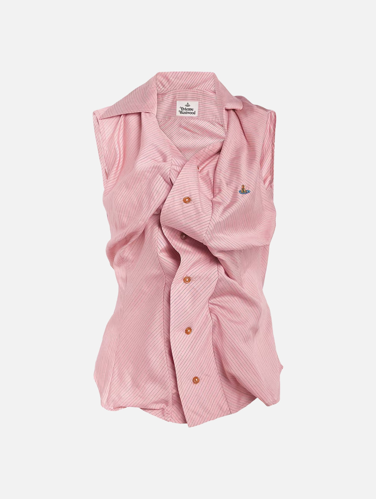 Short Sleeve Drunken Shirt in Pink