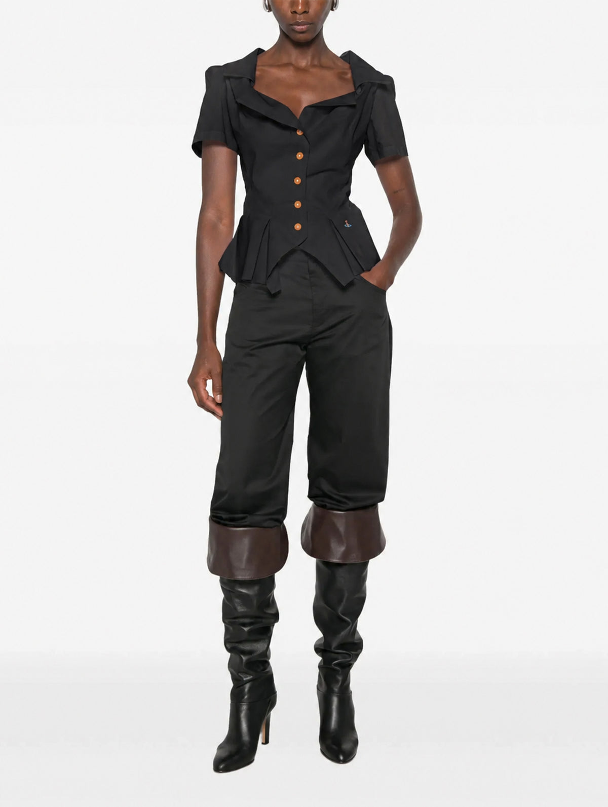 Short Sleeve Monday Shirt in Black
