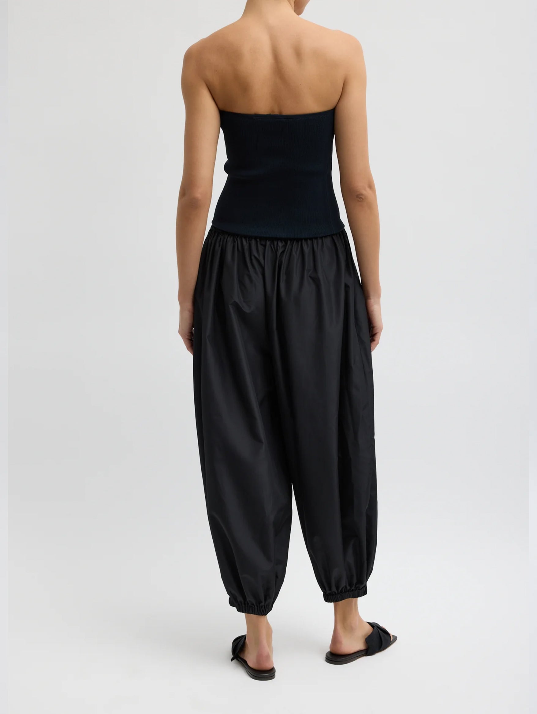 Summer Nylon Zeppelin Pant in Black