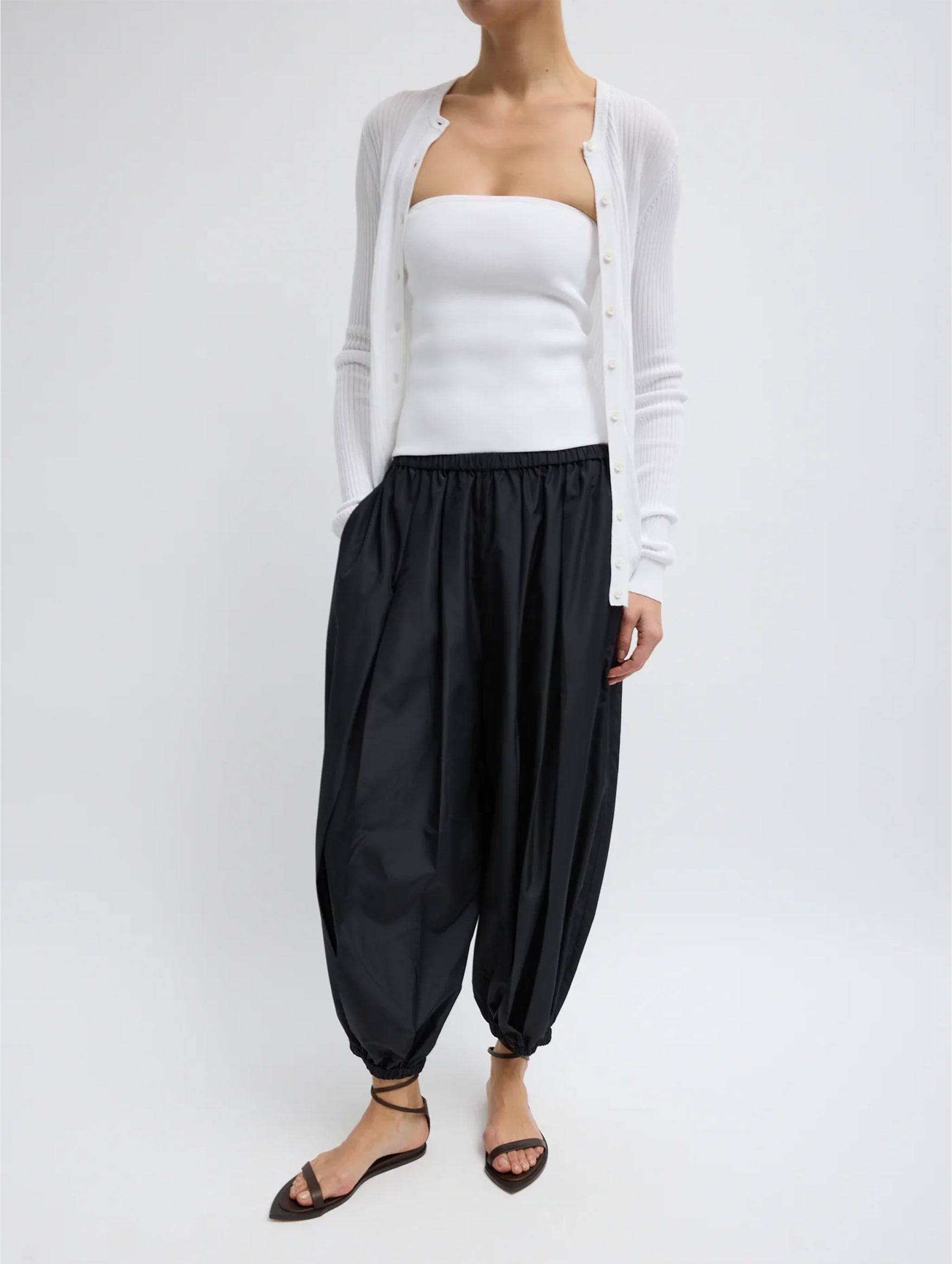 Summer Nylon Zeppelin Pant in Black
