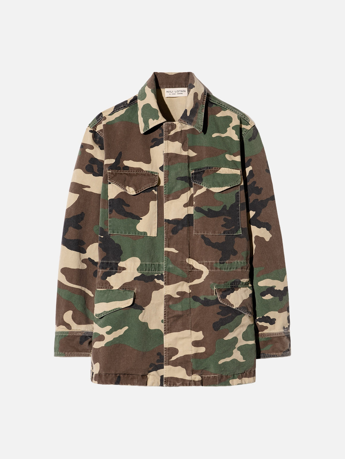 Sacha Jacket in Khaki Overdyed Camo