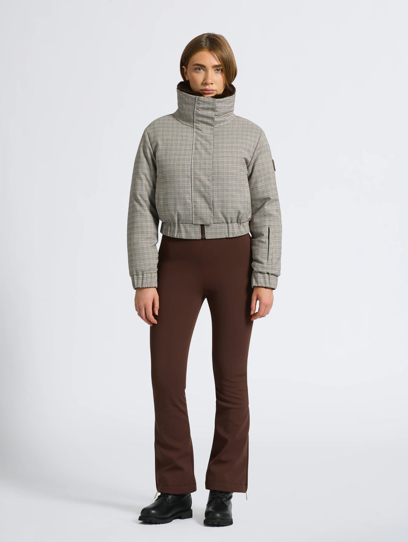 Sahara Reversible Jacket in Houndstooth and Brown