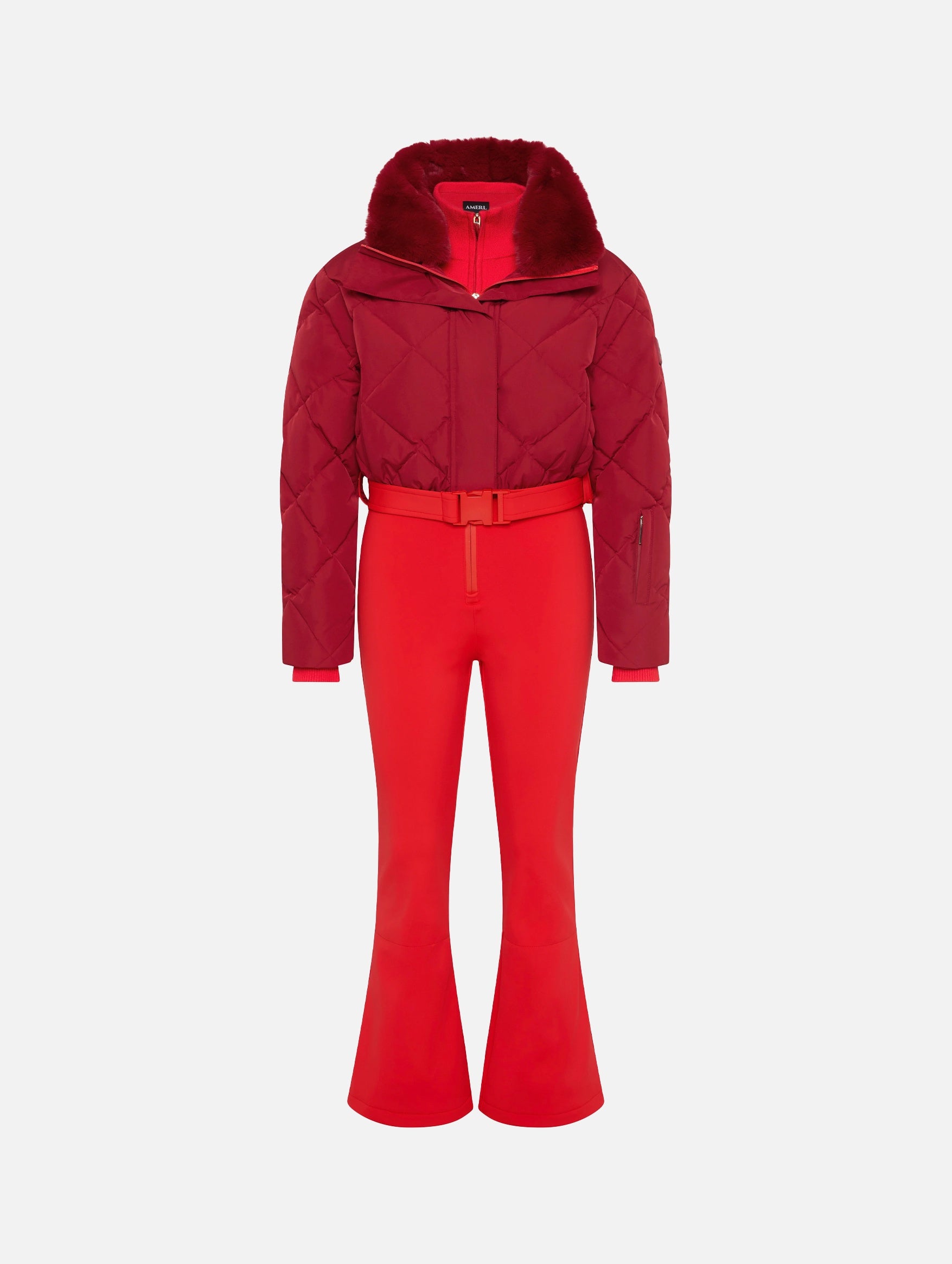 Saskia Ski Suit in Red