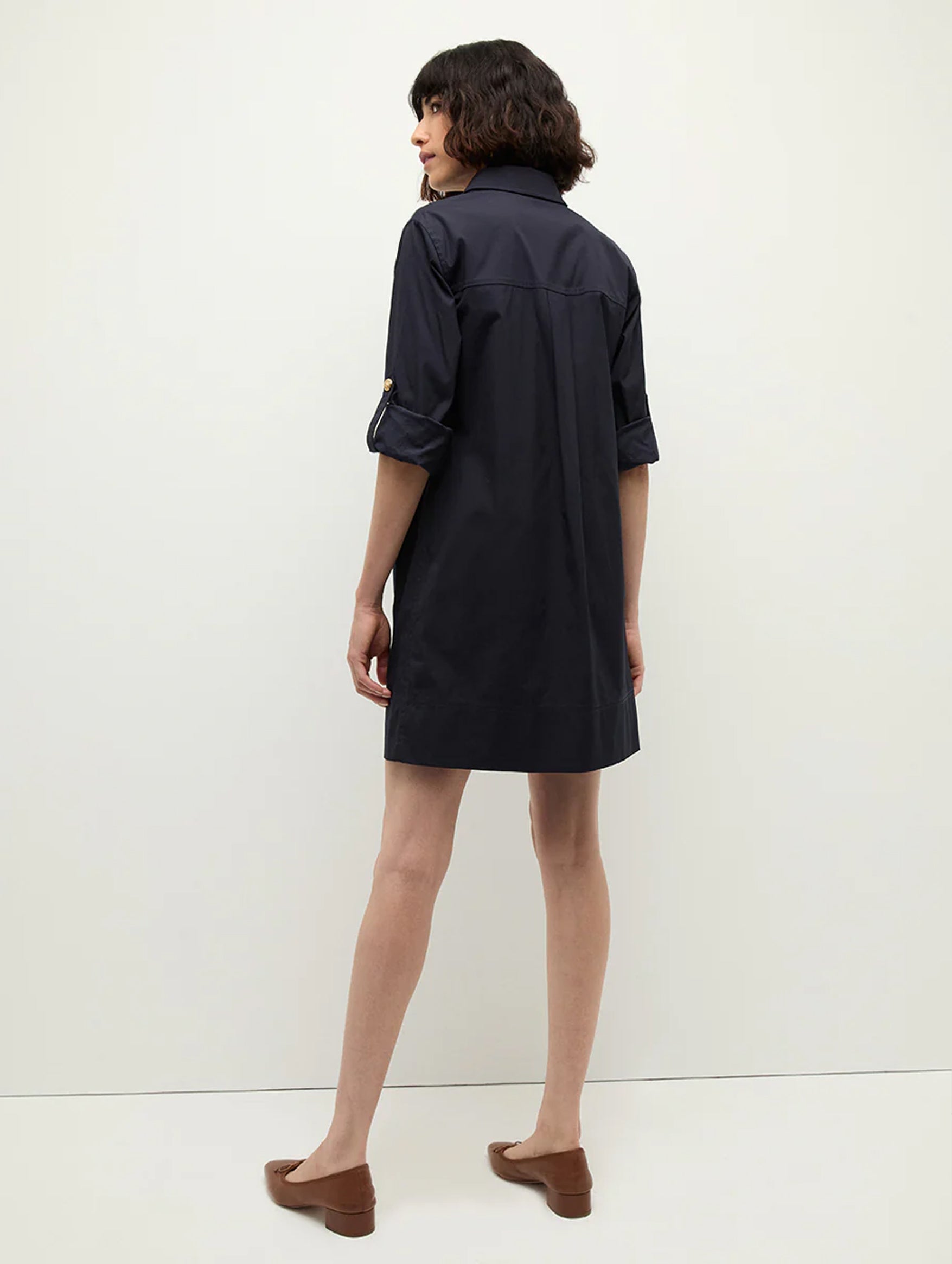 Saude Cargo Dress in Navy