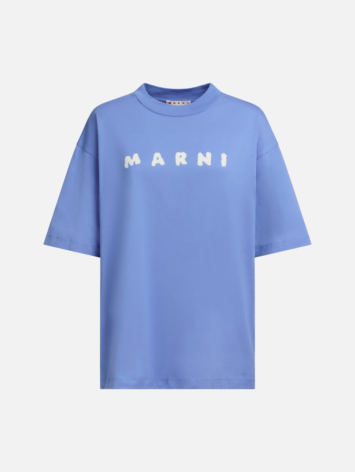 Scribbled Logo T-shirt in Blue Lilac