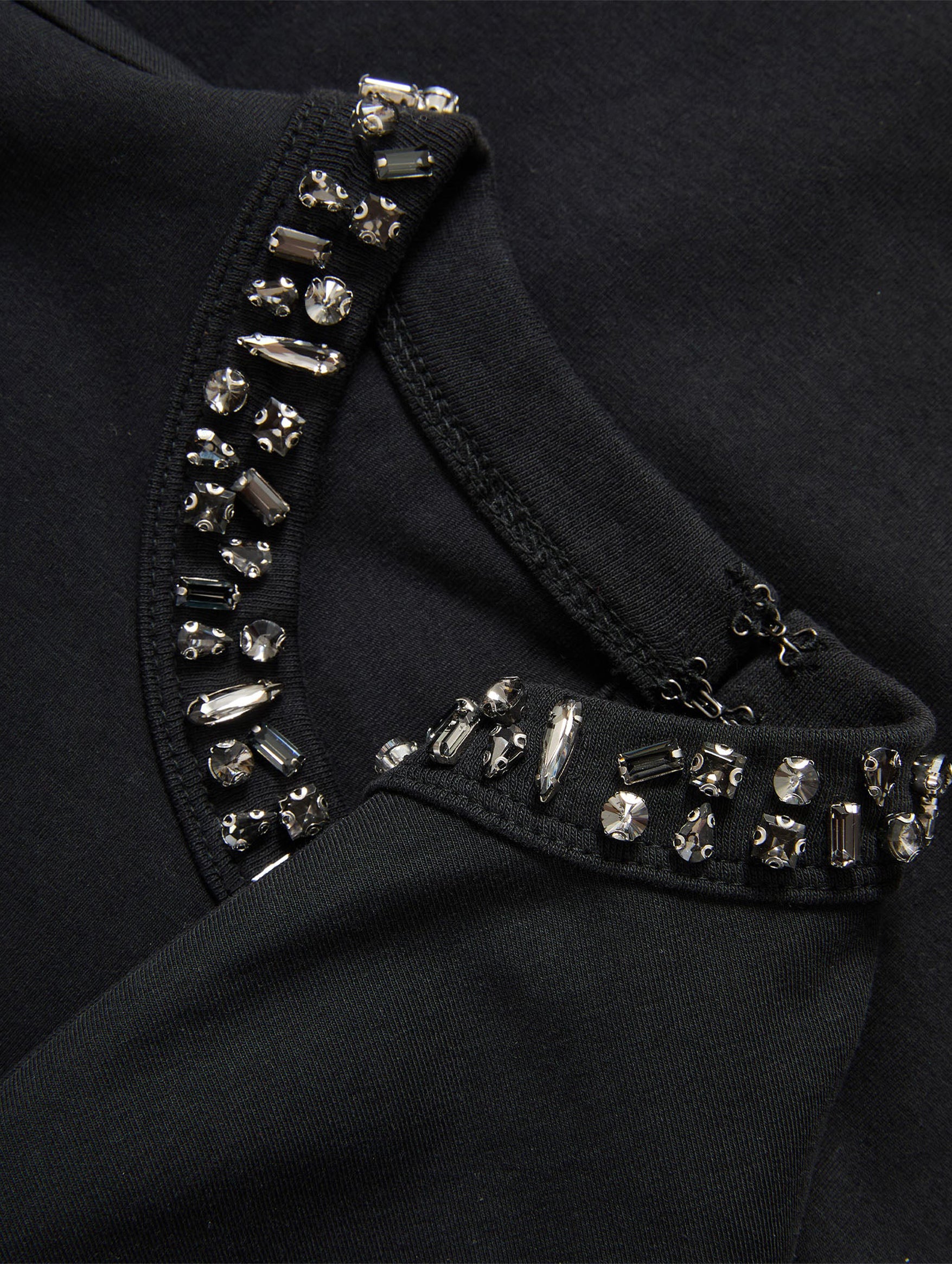 Sebastian Embellished T-Shirt in Black