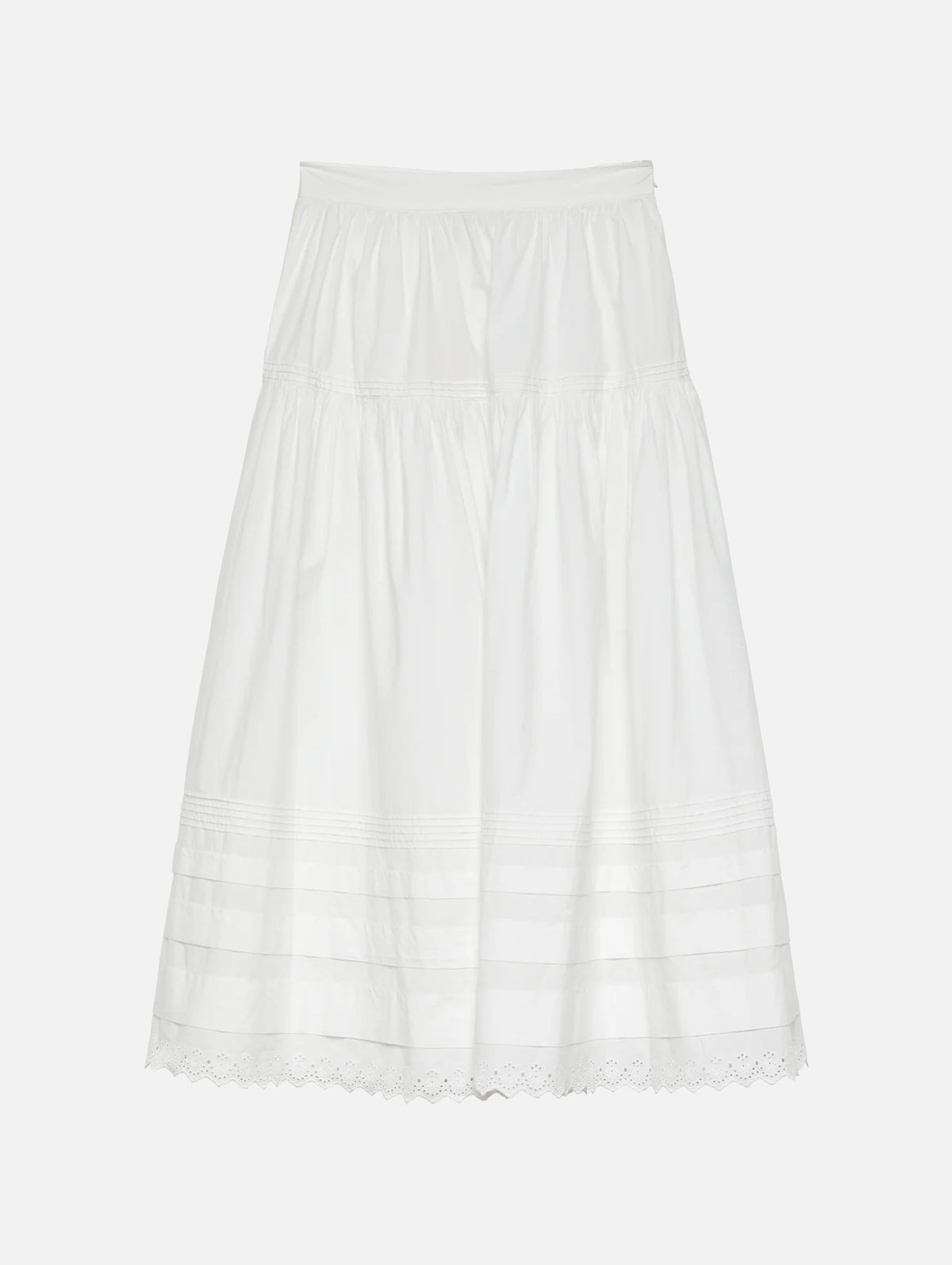 Sebastiane Cotton Skirt in Salt