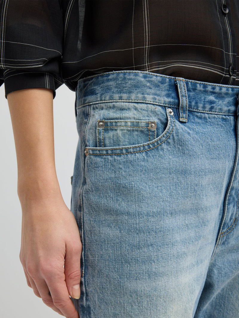 Selvedge Denim 5 Pocket Alec Jean in Classic Wash