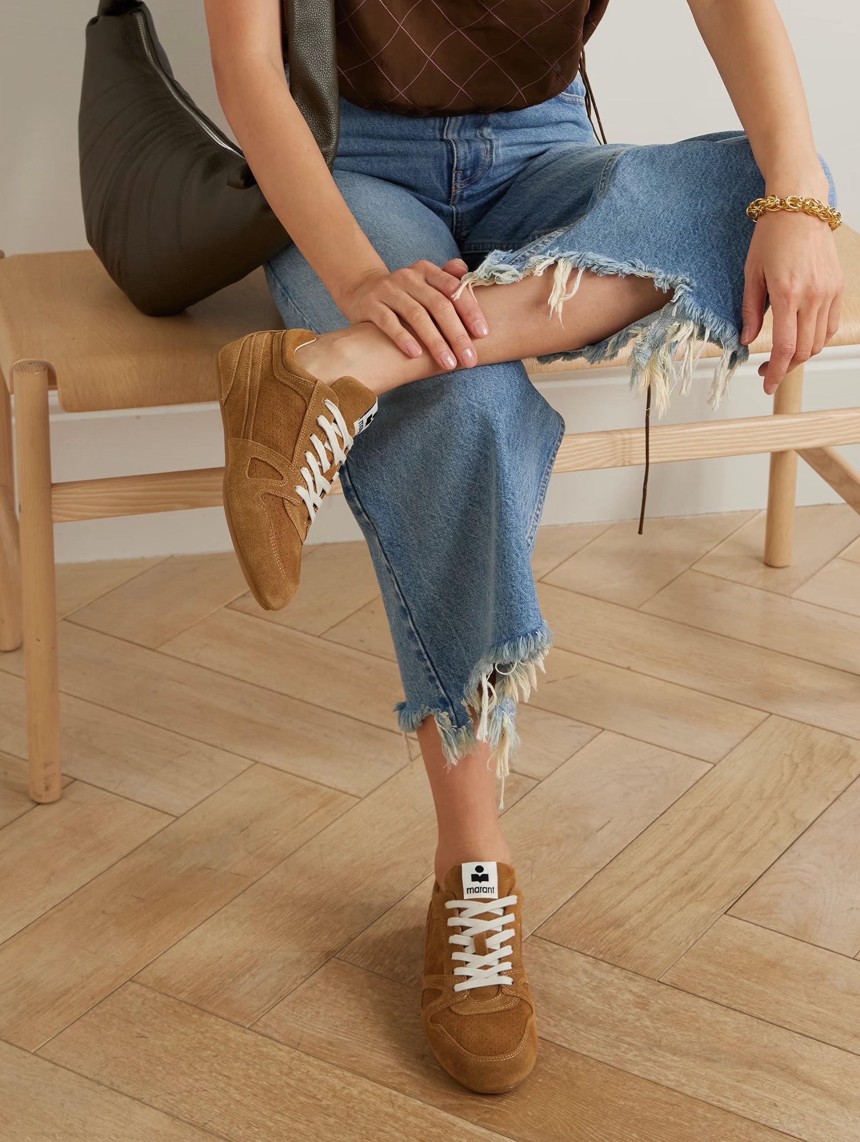 Senny Low Sneaker in Cognac