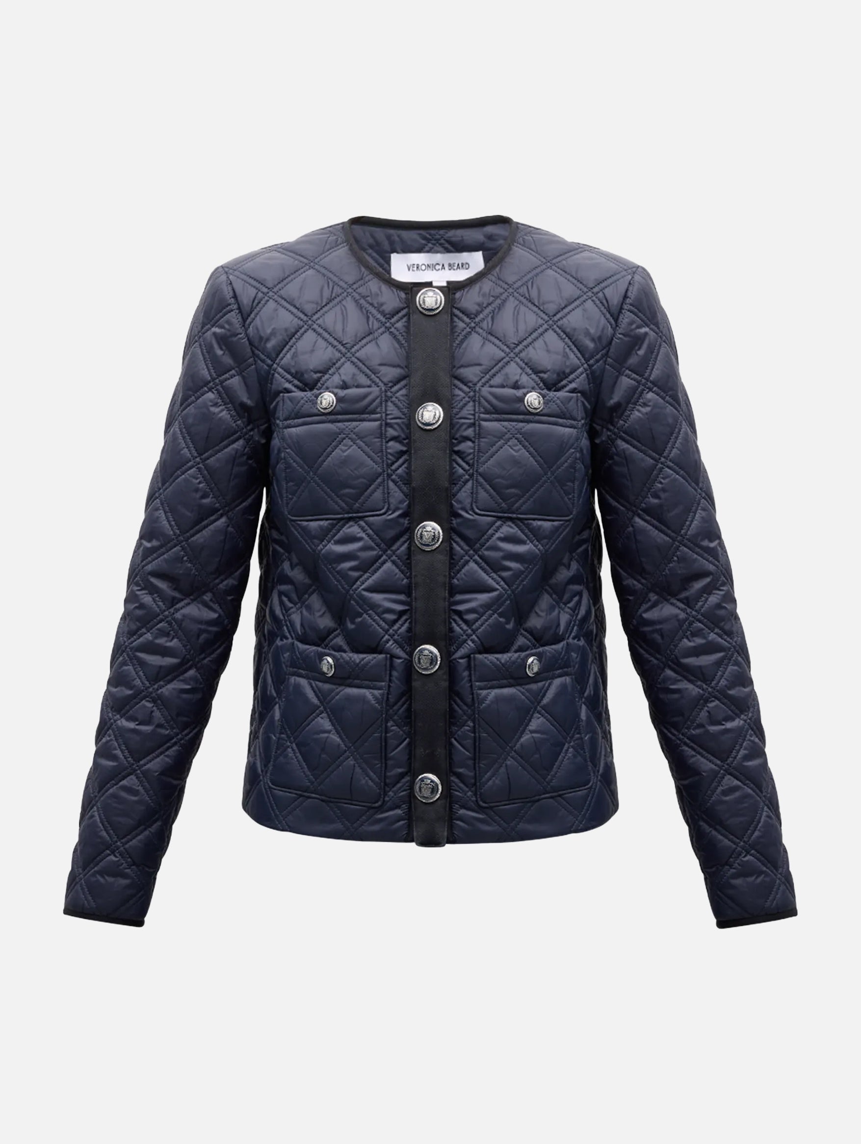 Shalia Quilted Jacket in Navy