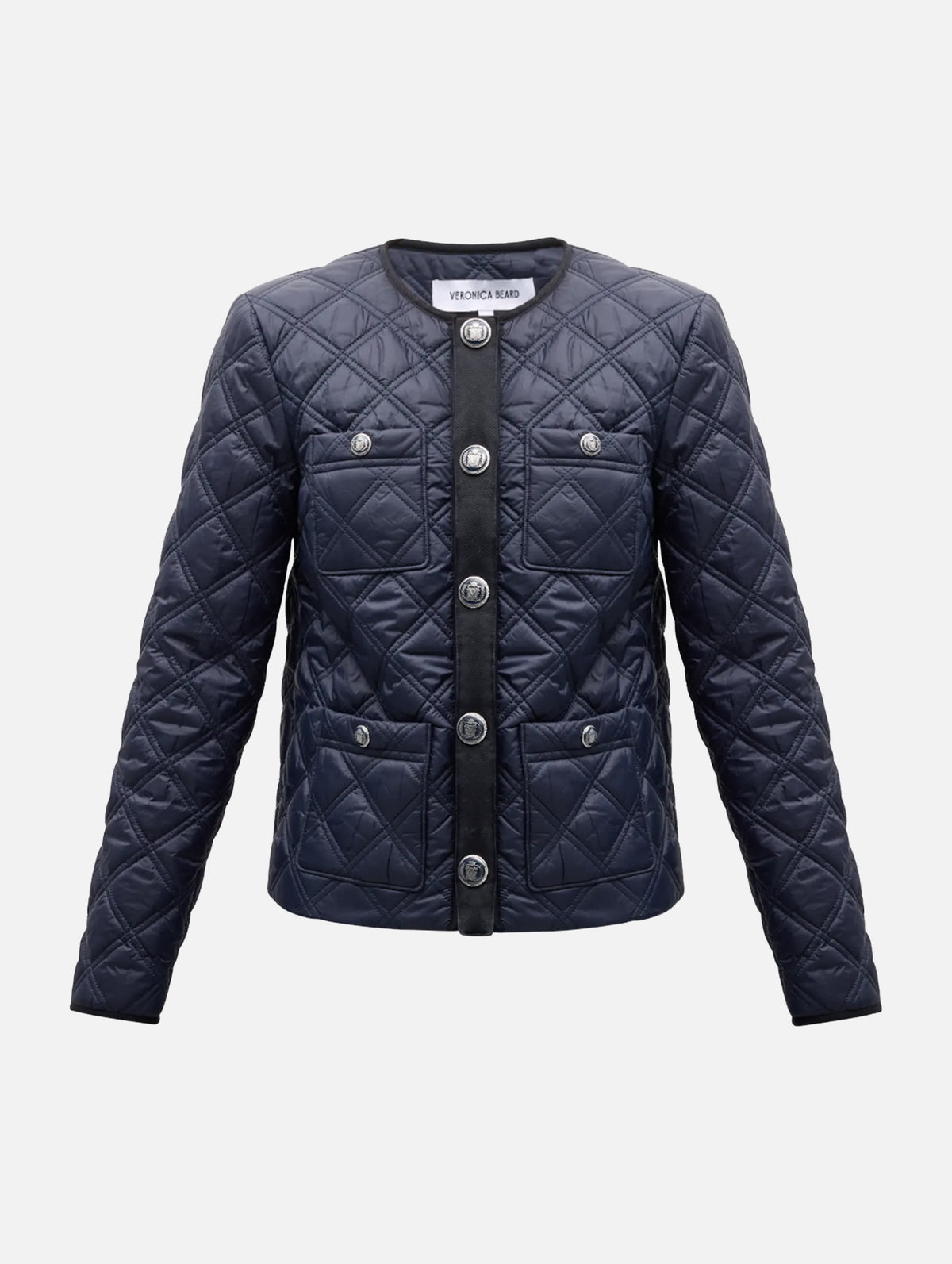 Shalia Quilted Jacket in Navy