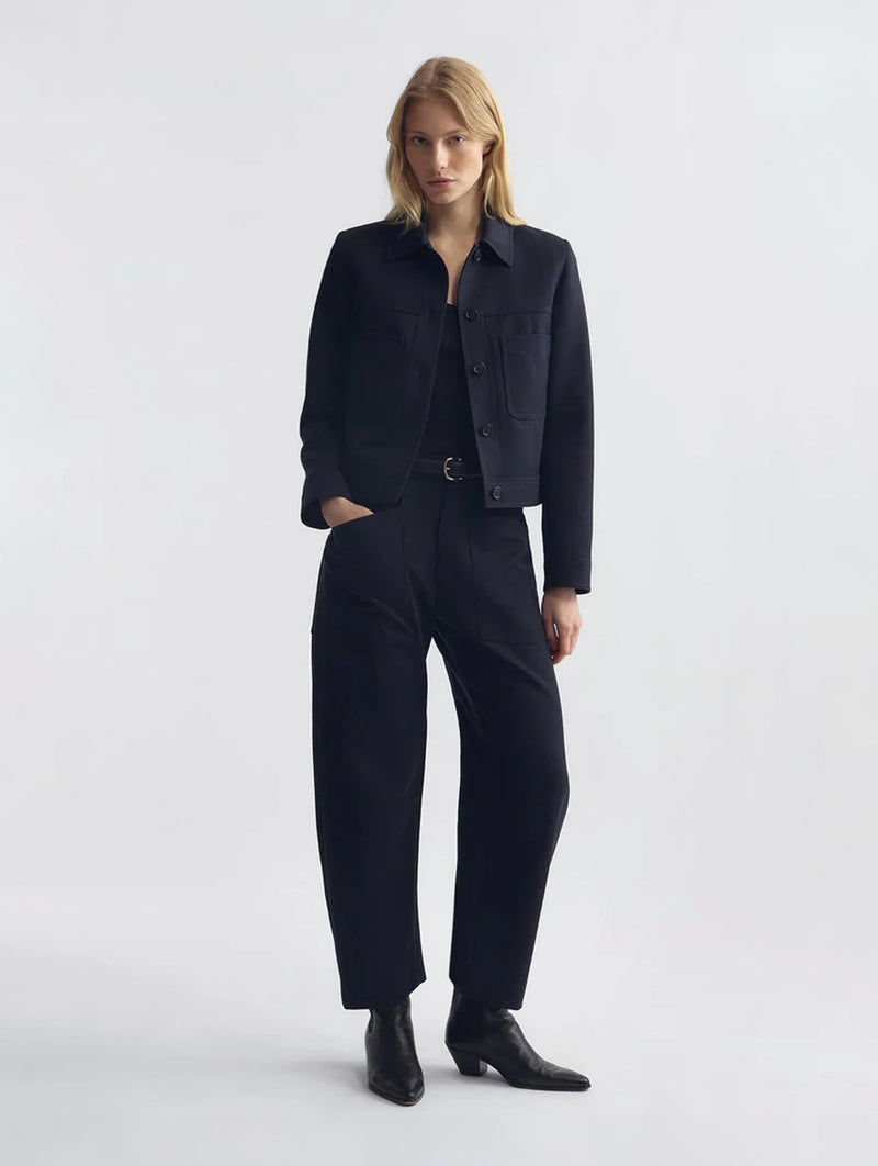 Shon Wool Pant in Midnight