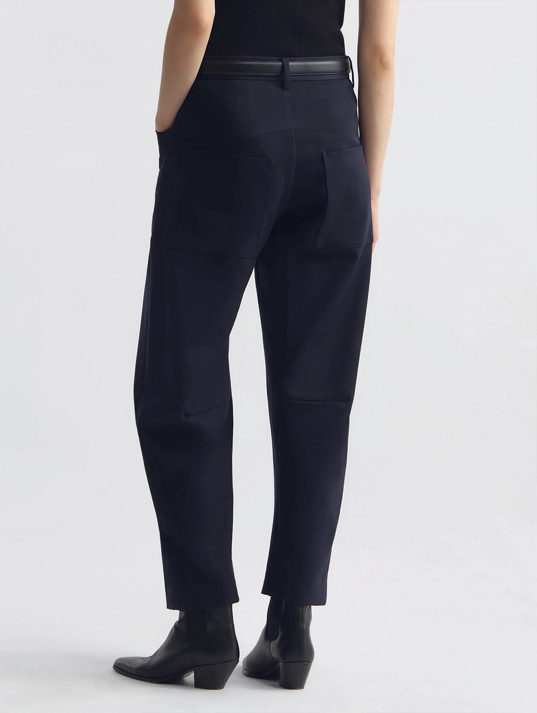Shon Wool Pant in Midnight