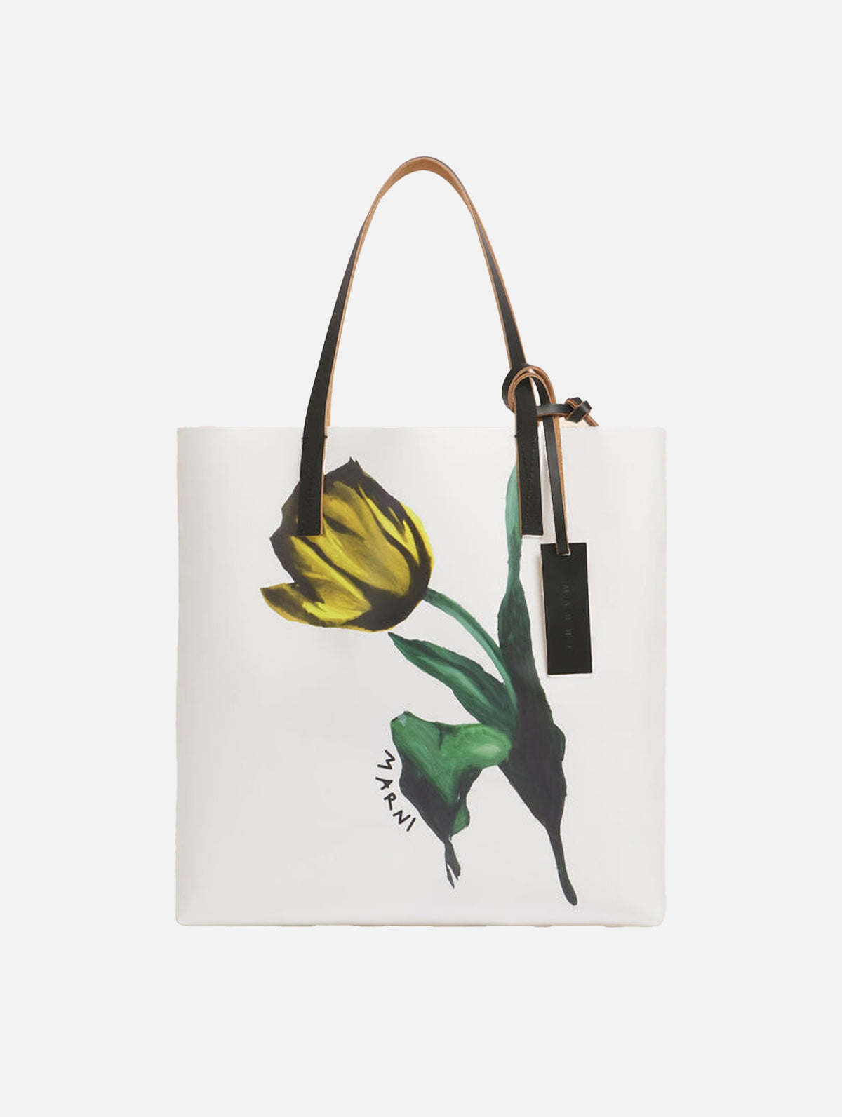 Tribeca Tote in White and Yellow