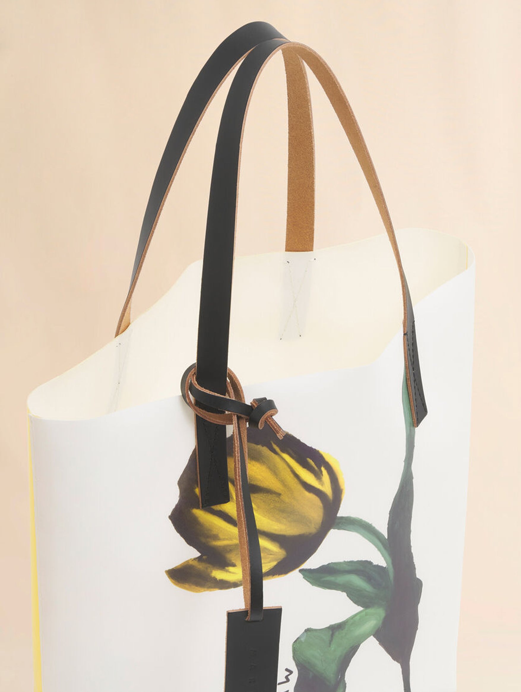 Tribeca Tote in White and Yellow
