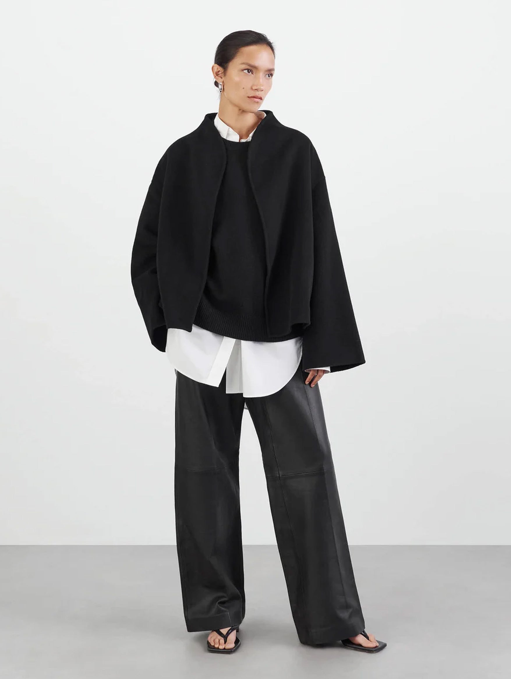 Signature Short Jacket in Black