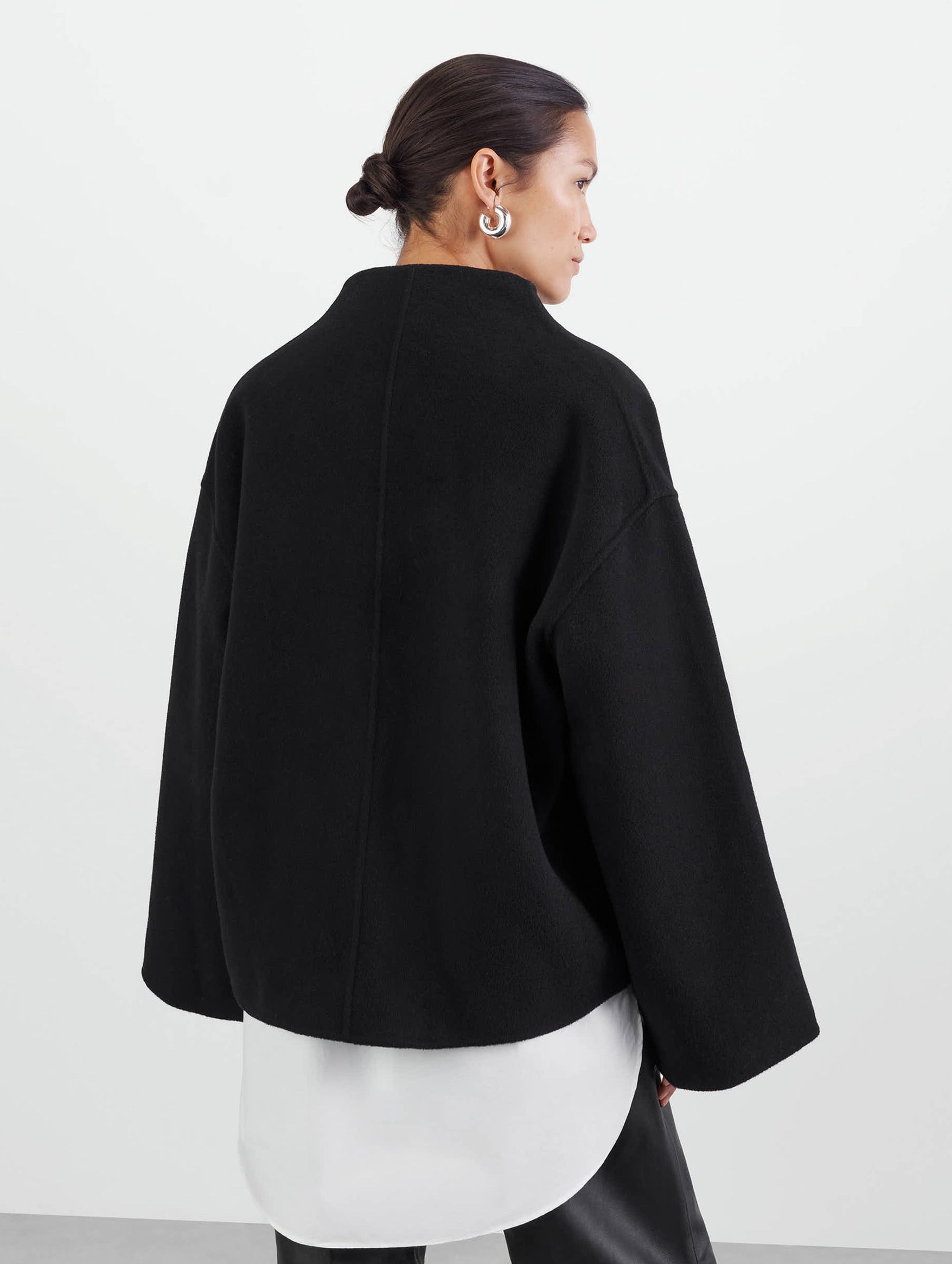 Signature Short Jacket in Black