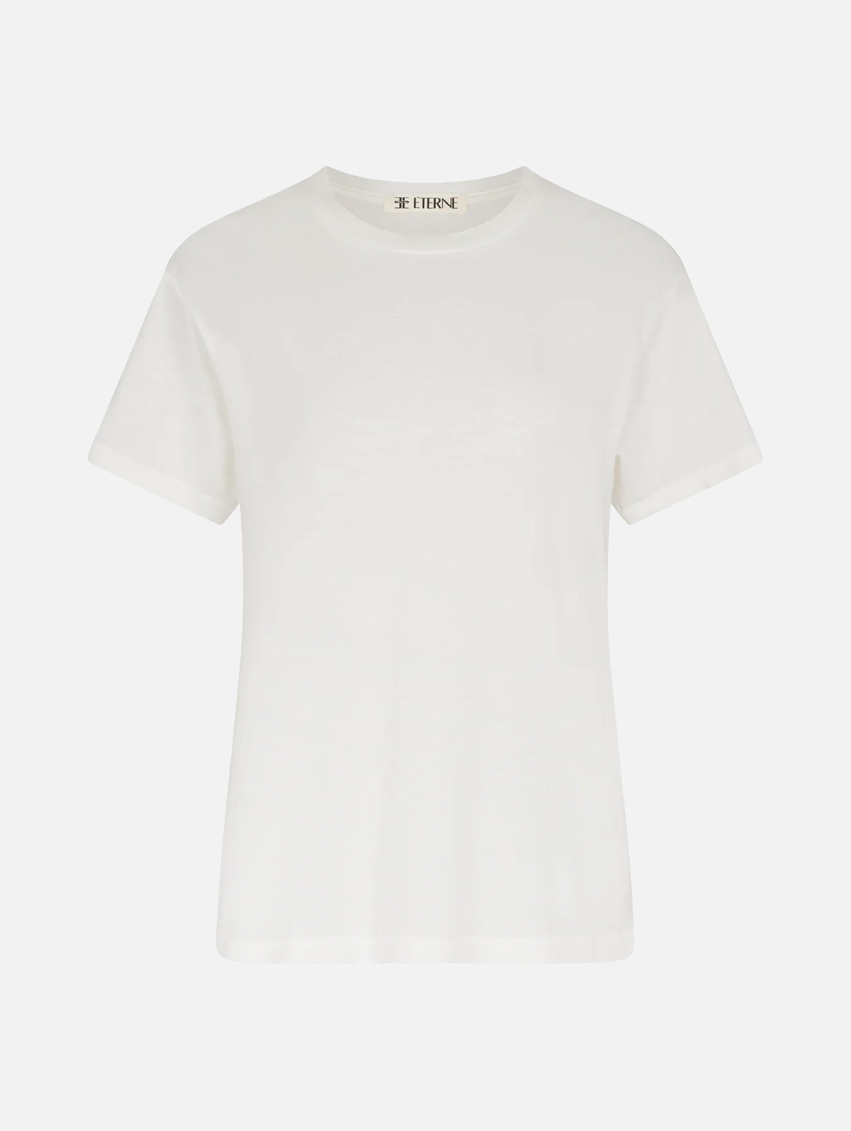 Short Sleeve Boyfriend T-Shirt in Ivory
