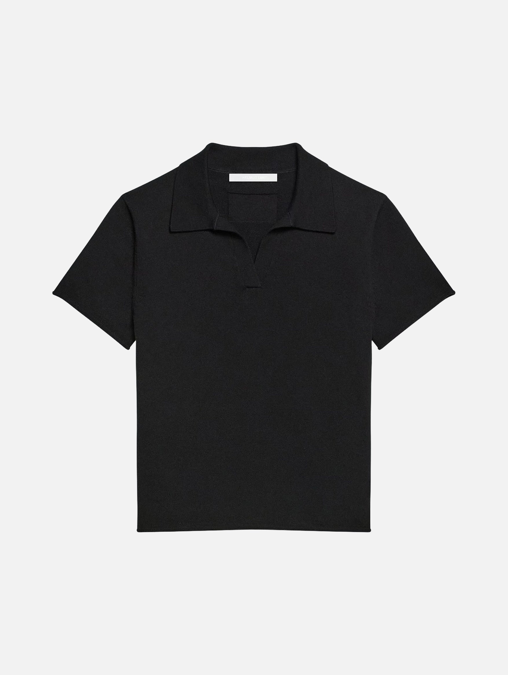 Shrunken Polo in Black