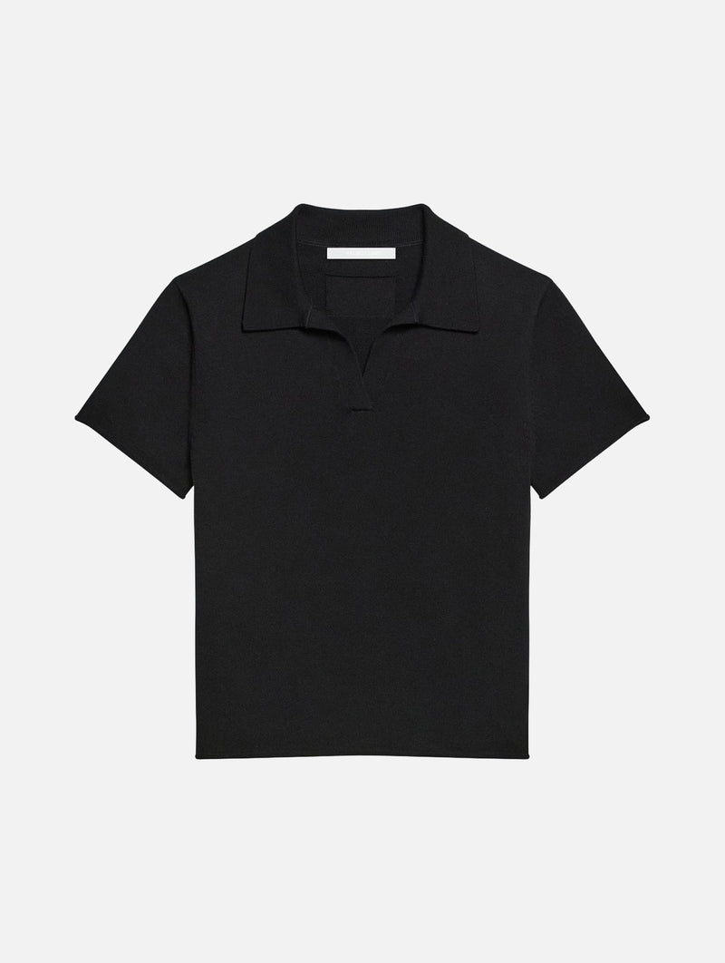 Shrunken Polo in Black