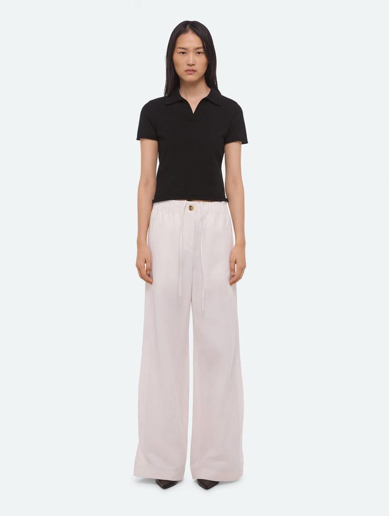 Shrunken Polo in Black