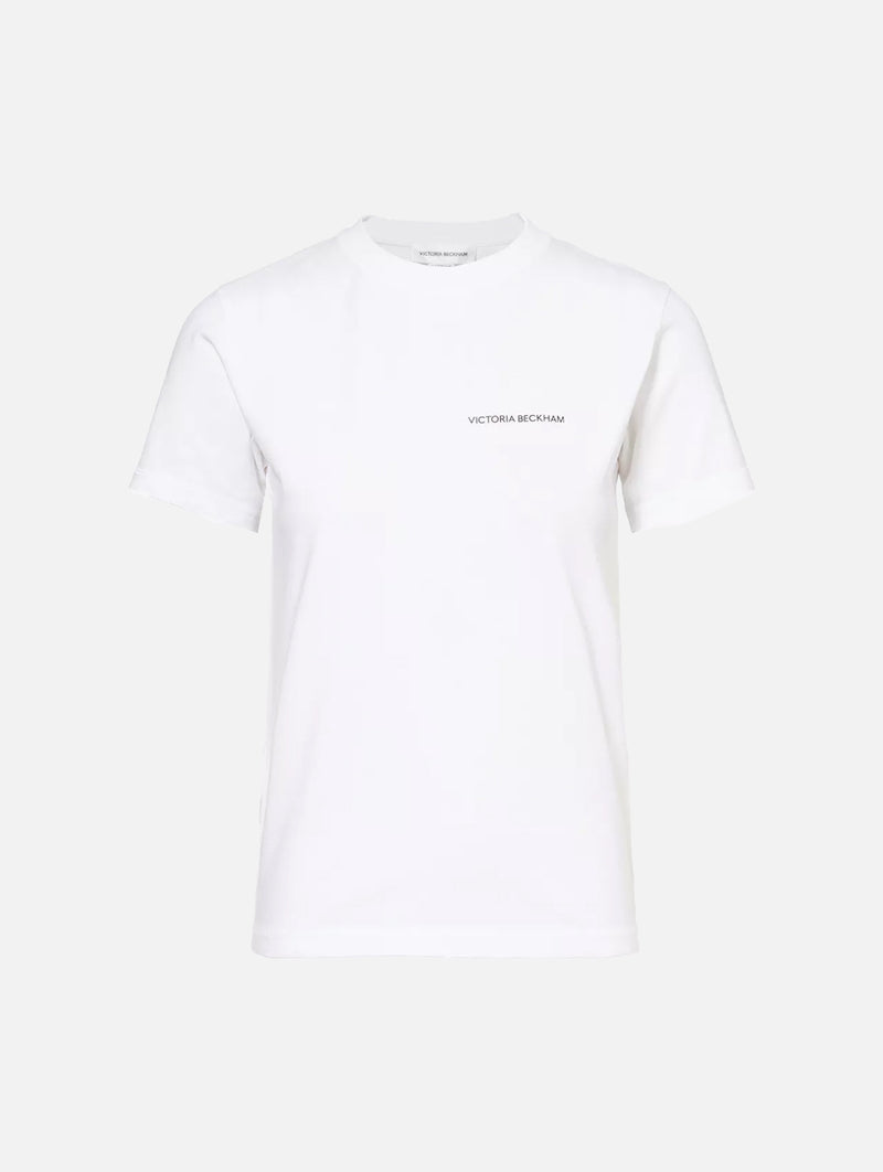 Shrunken Logo Tee in White