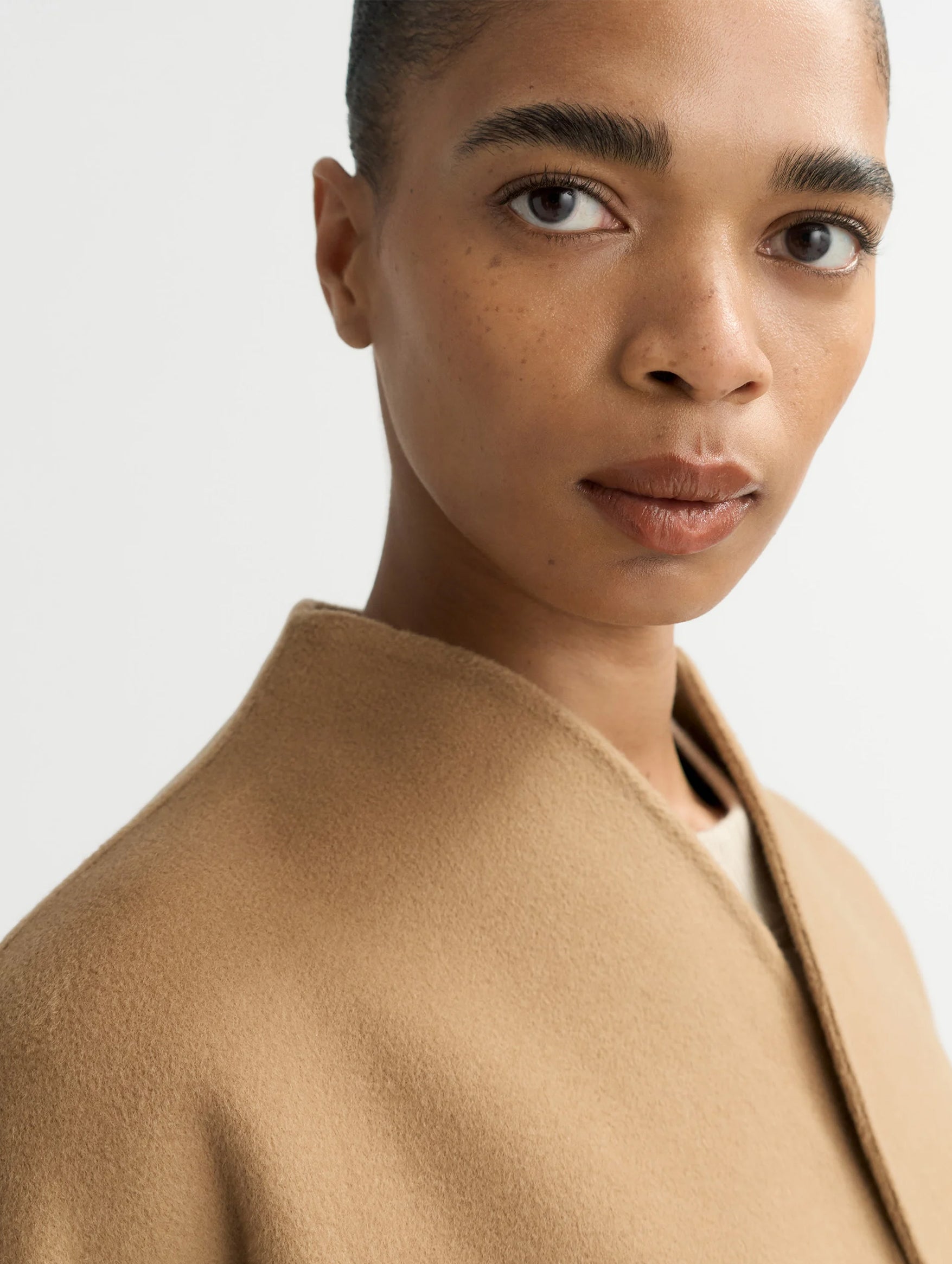 Signature Short Jacket in Camel