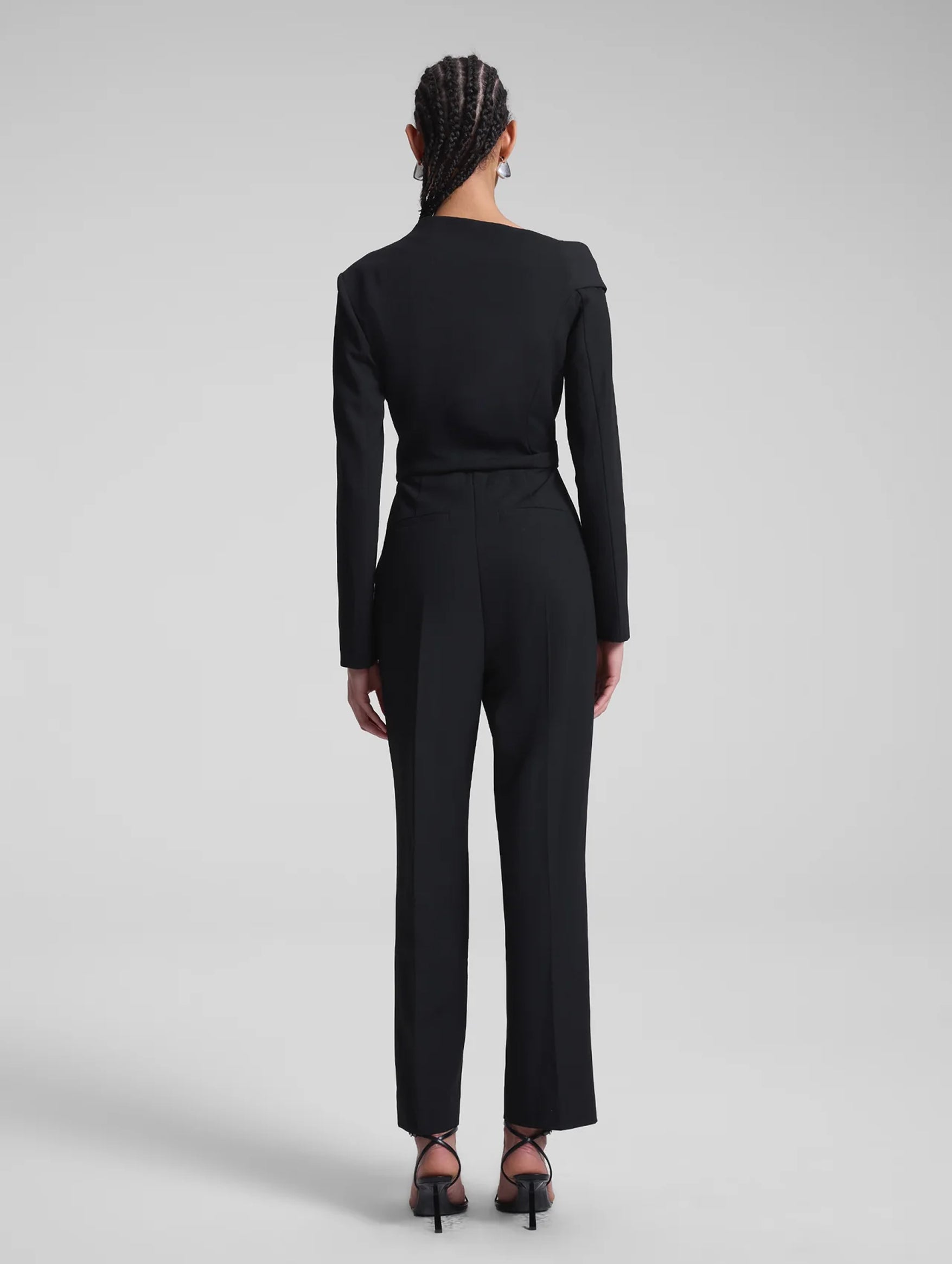 Skyla Asymmetric Jumpsuit in Black