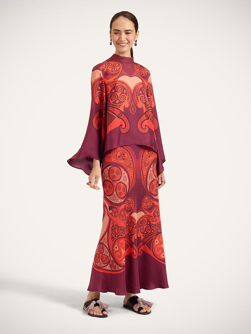 Sleek Skirt in Alchemy Placée