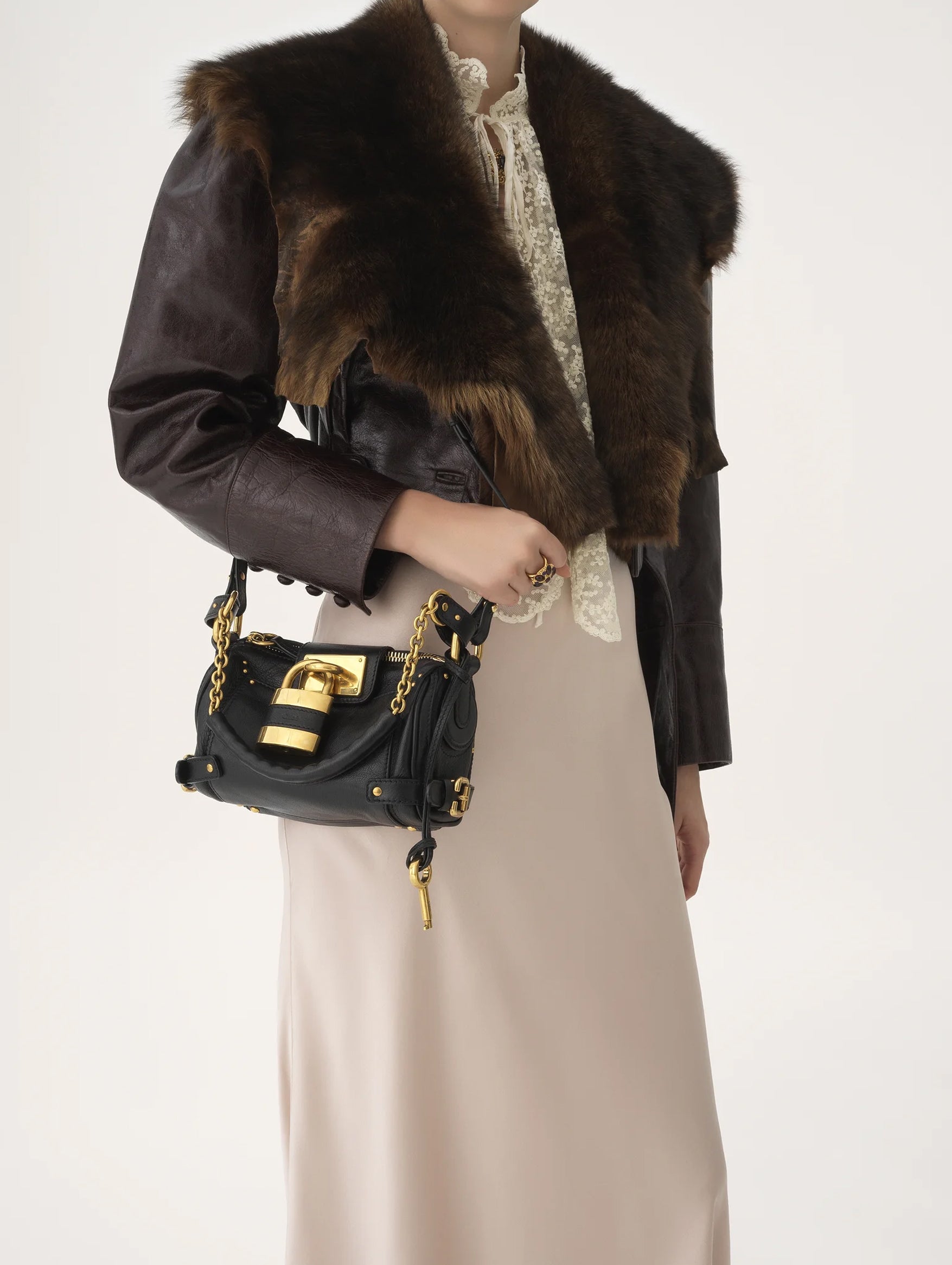 Paddington Small Chain Bag in Black