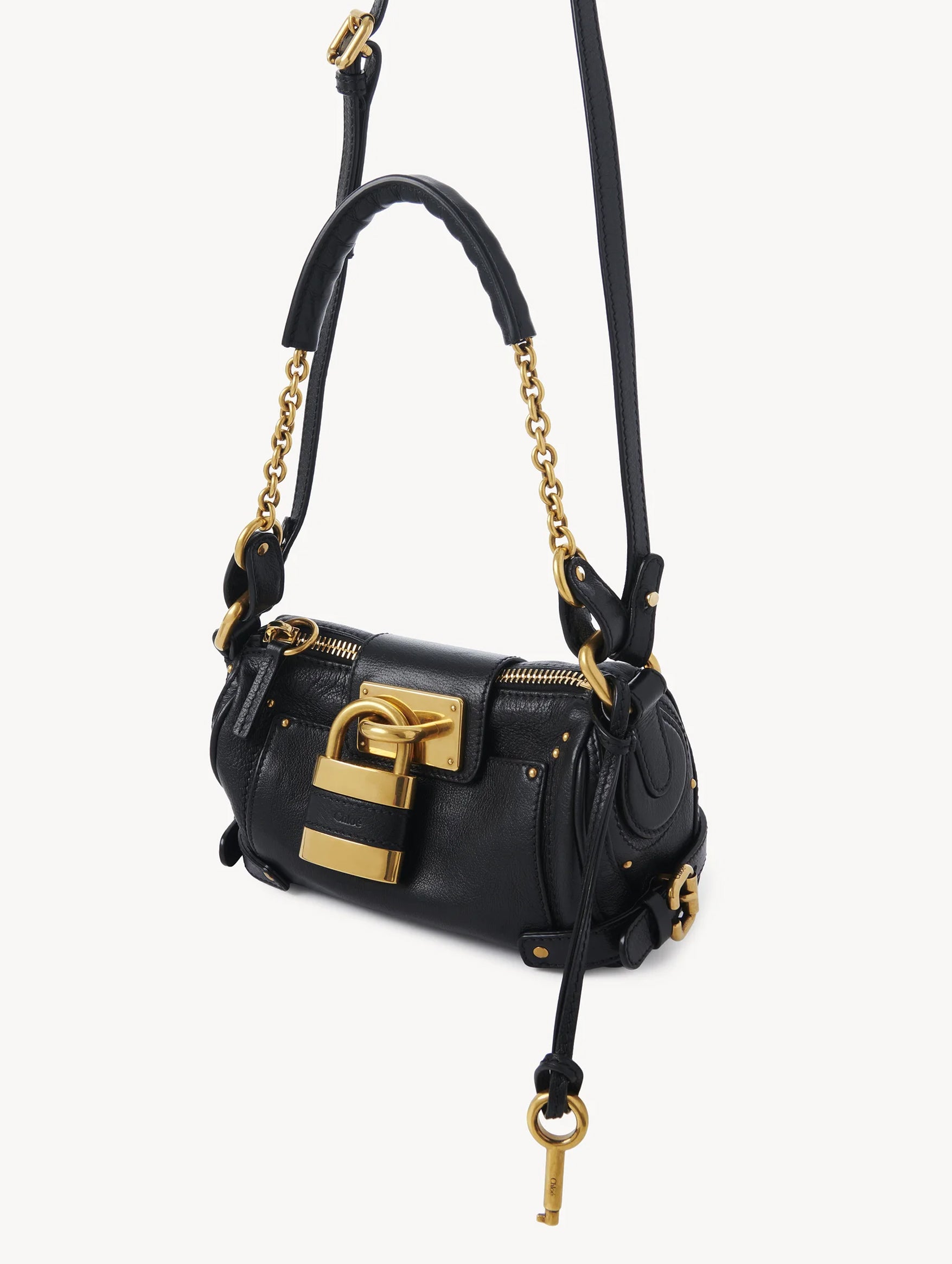Paddington Small Chain Bag in Black