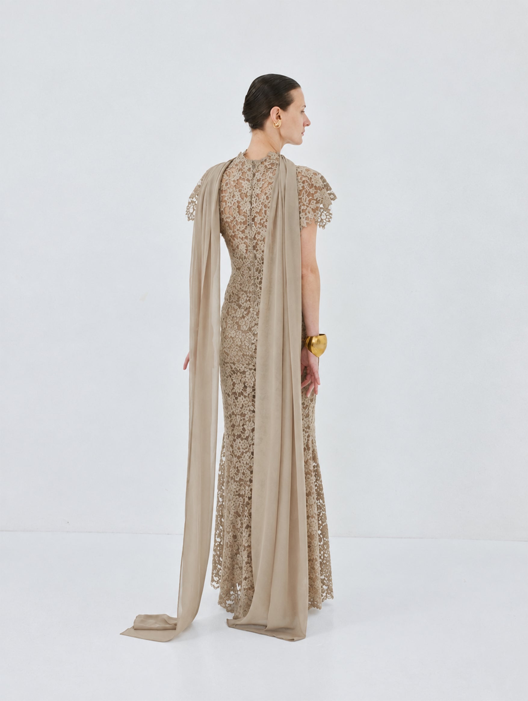 Solina Maxi Dress in Truffle Brown