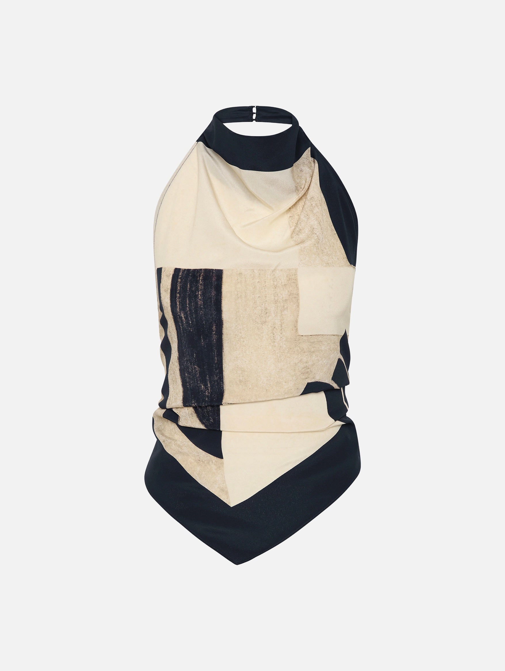 Sona Halter Tie Top in Geo Scape