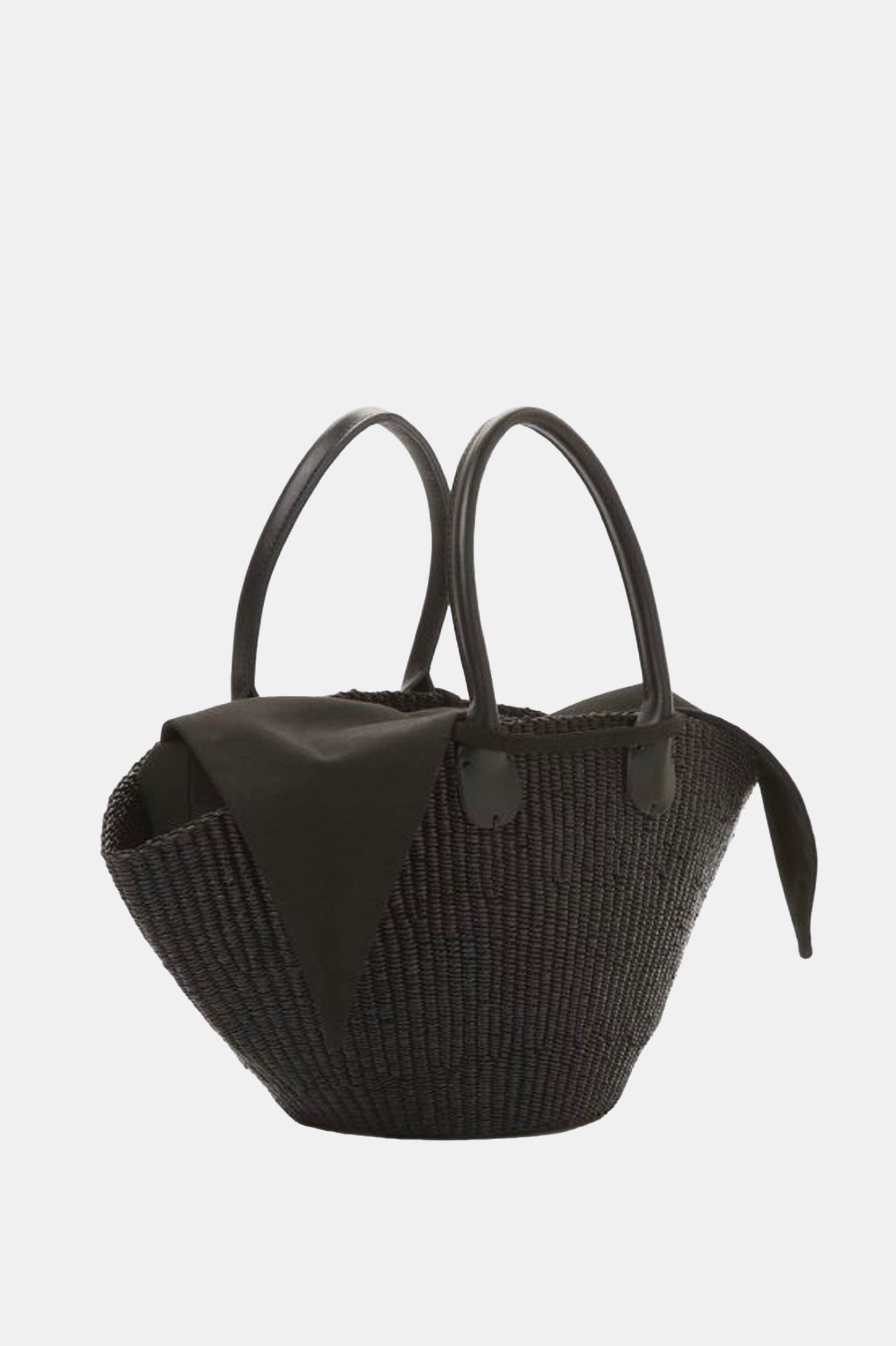 Sophia Straw Bag in Black