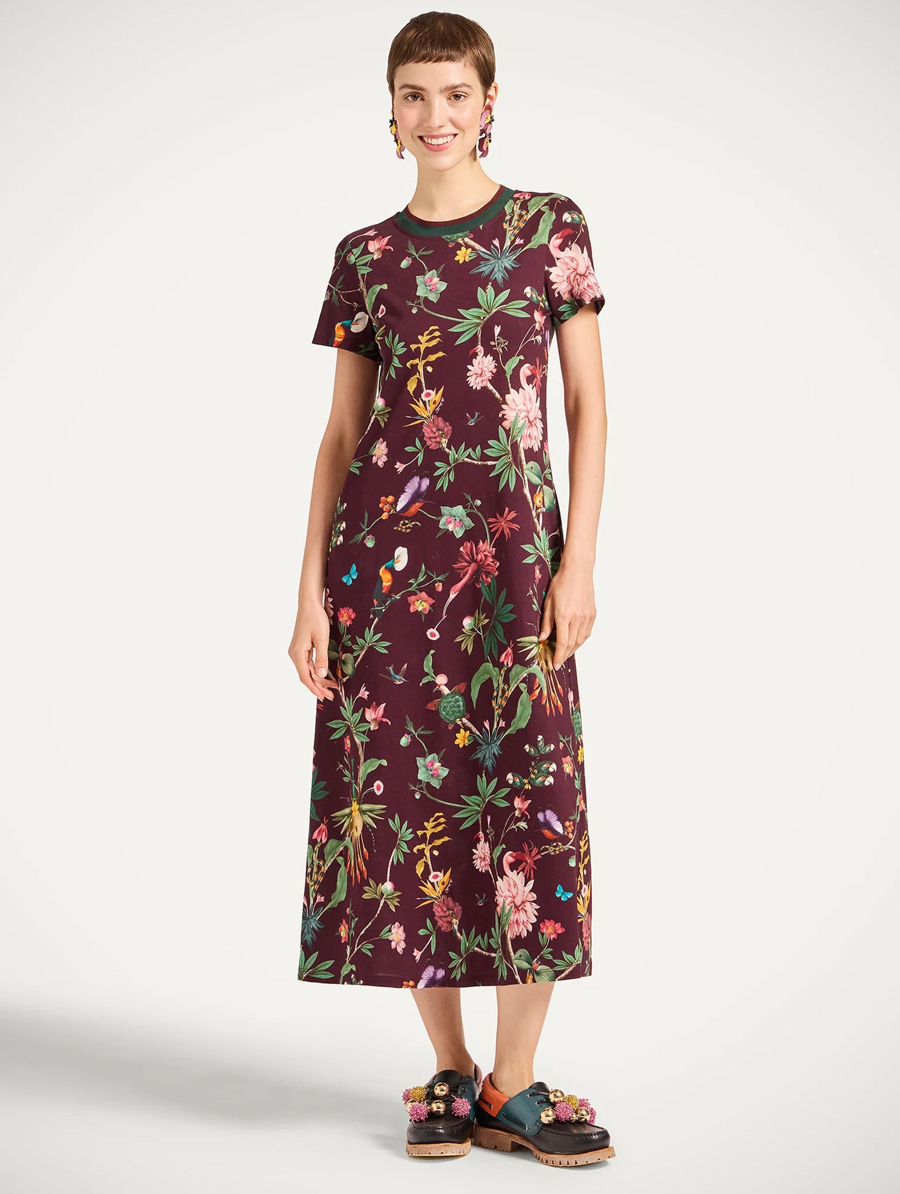 Sporty Swing Dress in Zooflora