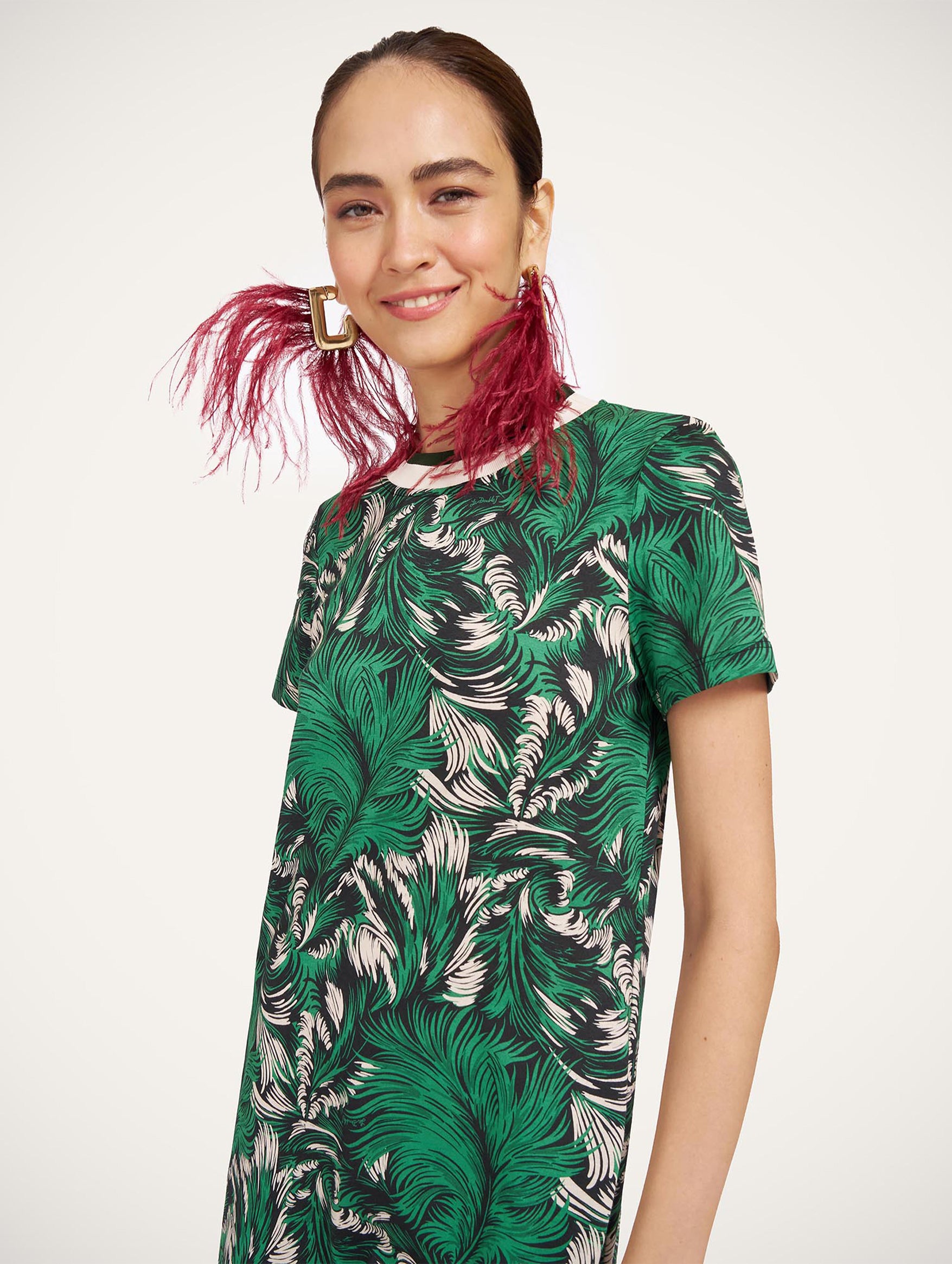 Sporty Swing Dress in Quill Green