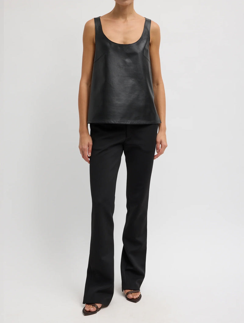 Spring Bonded Twill Elfie Short Trouser in Black