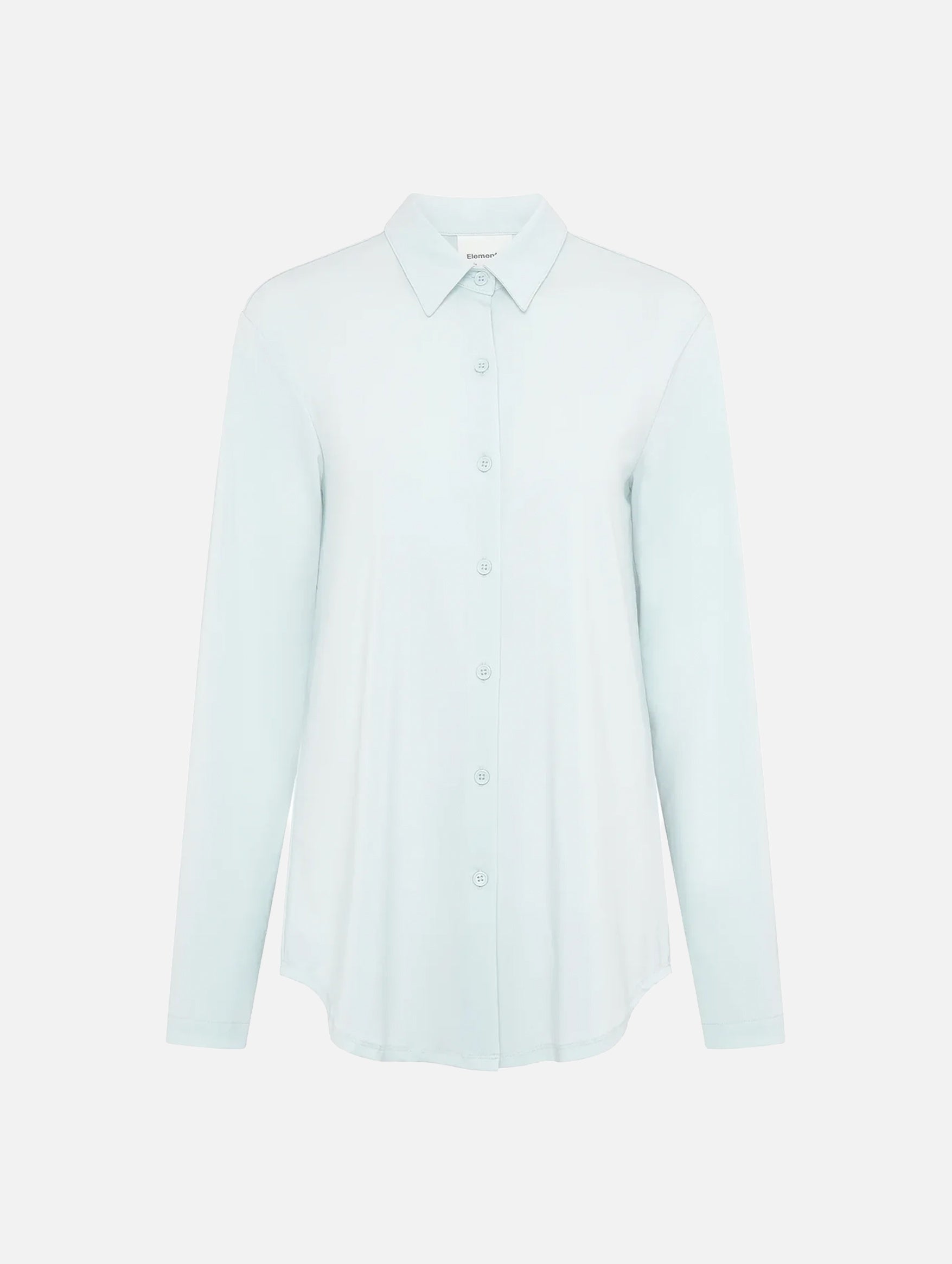 Staple Silk Shirt in Ice Blue