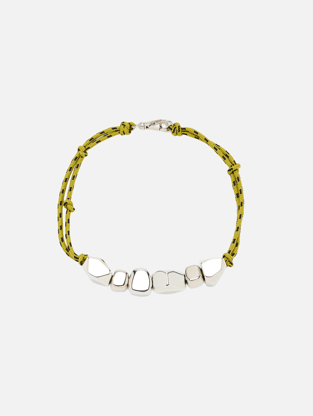 Stone Cord Necklace in Acid/Black Nikel