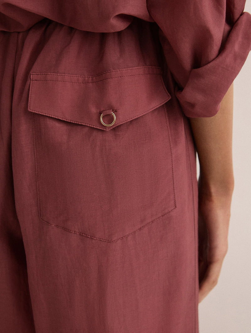 Straight Pant in Plum