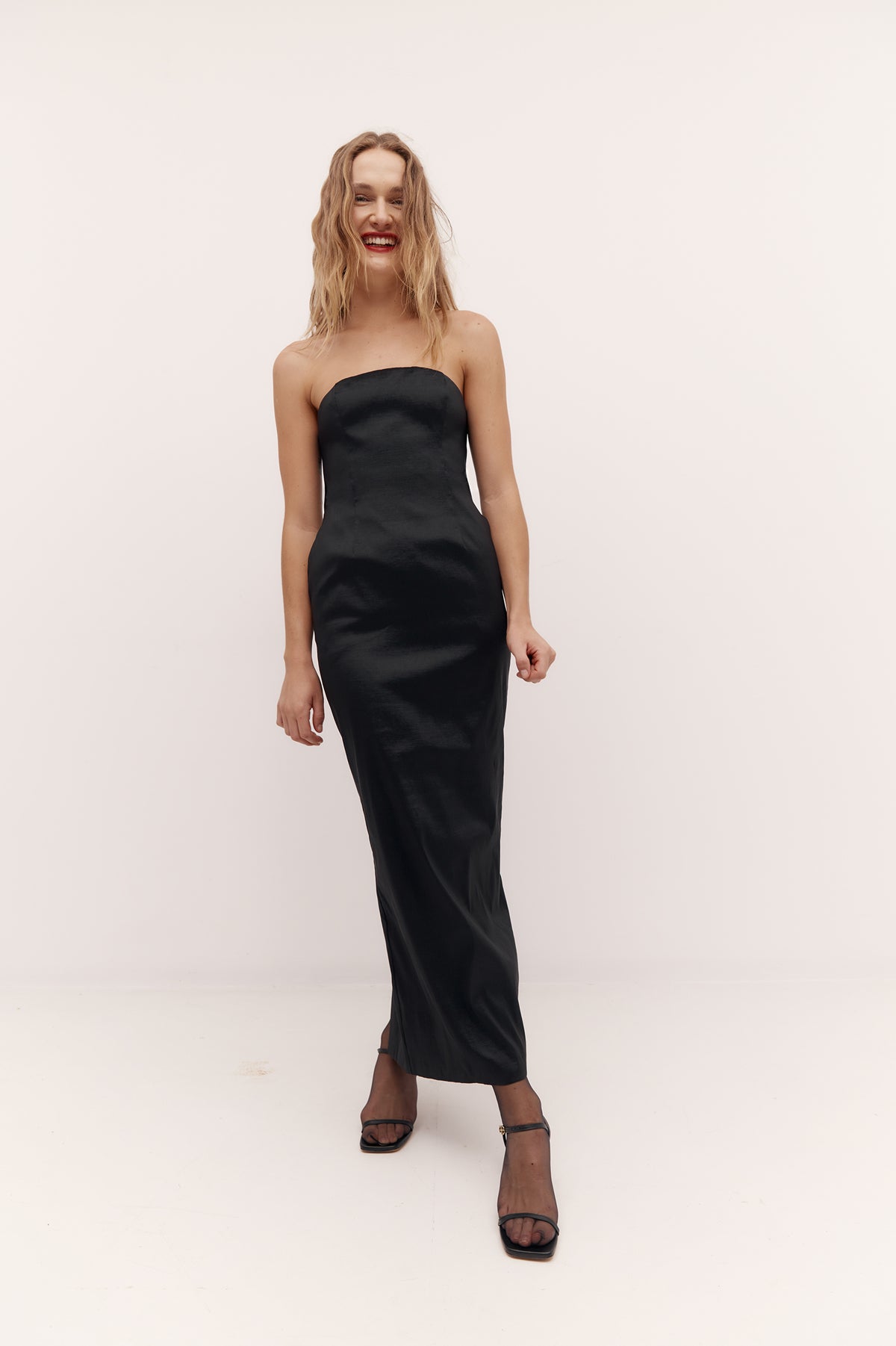 Strapless Long Dress in Black