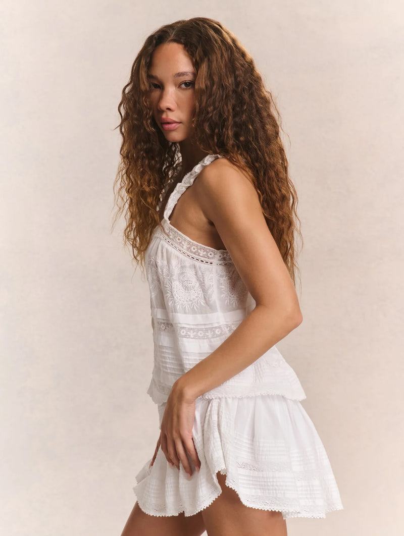 Sully Cotton Top in White