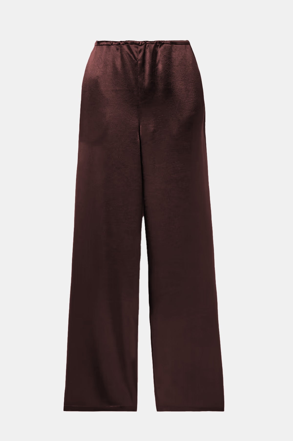 Summer Satin Pant in Dark Brown