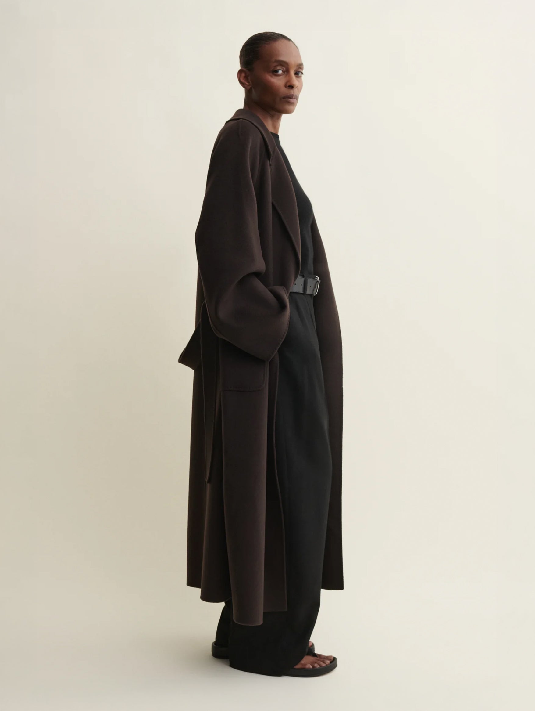 Suza Wool Coat in Umber