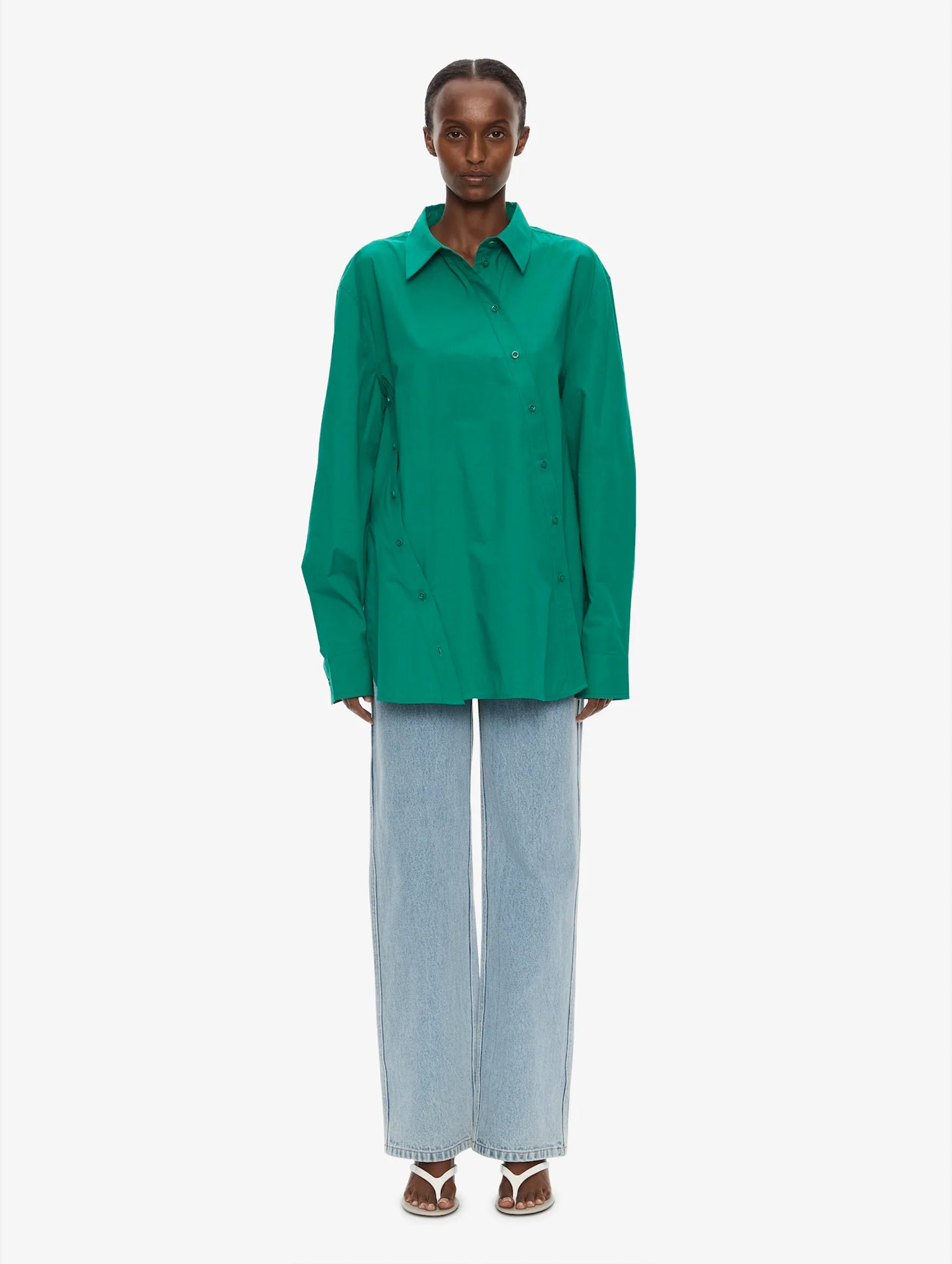 Swirl Shirt in Malachite