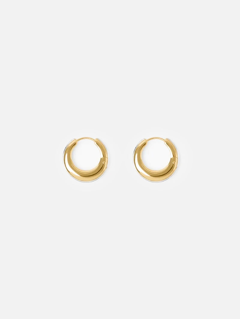 The Bonnie Earrings in Gold with Silver