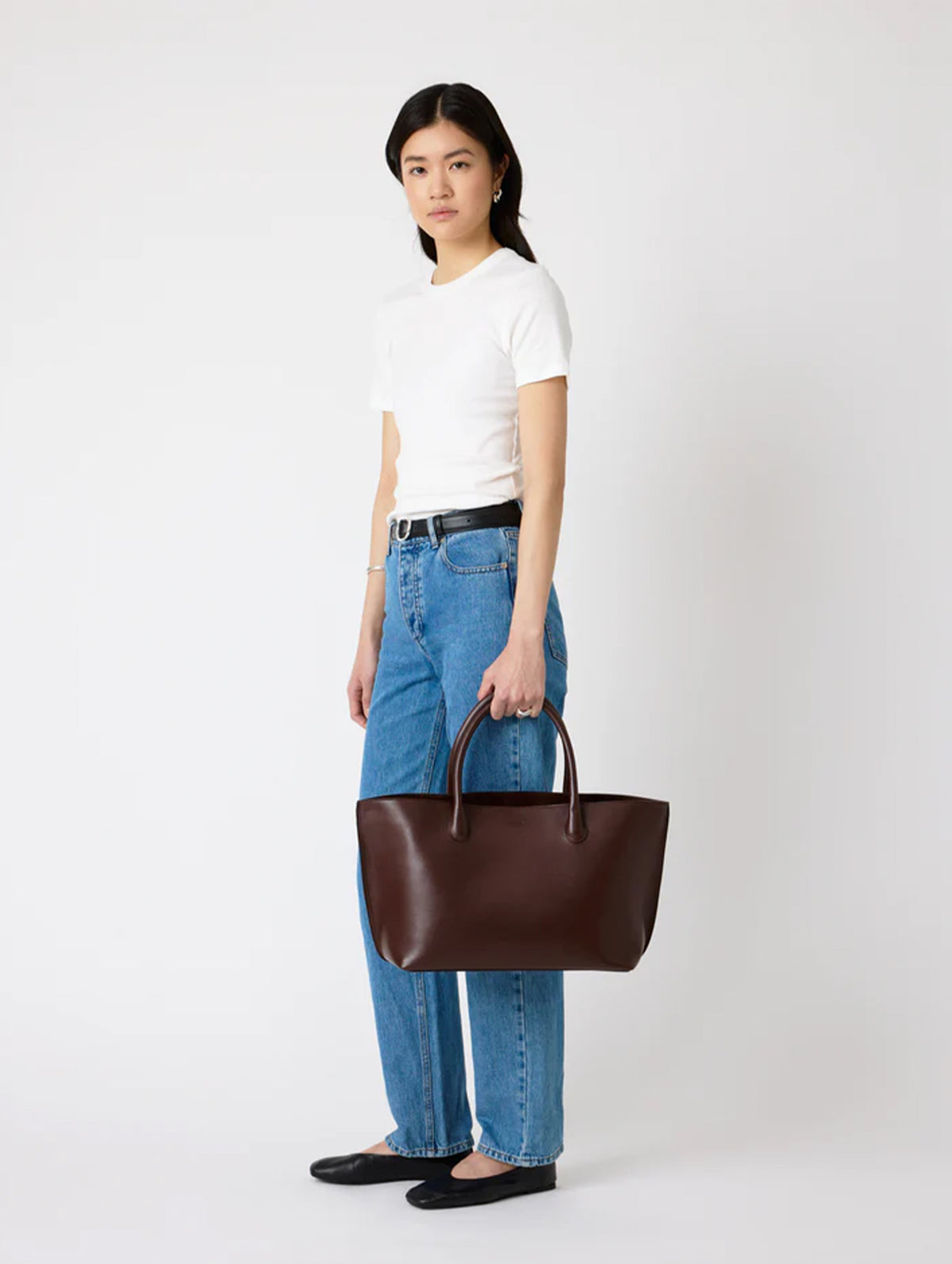The Grace Tote in Sepia Brown