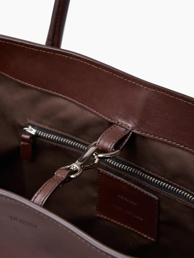 The Grace Tote in Sepia Brown