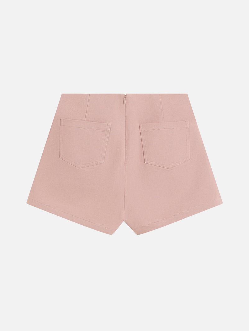 Tailored Stretch Short in Washed Mulberry