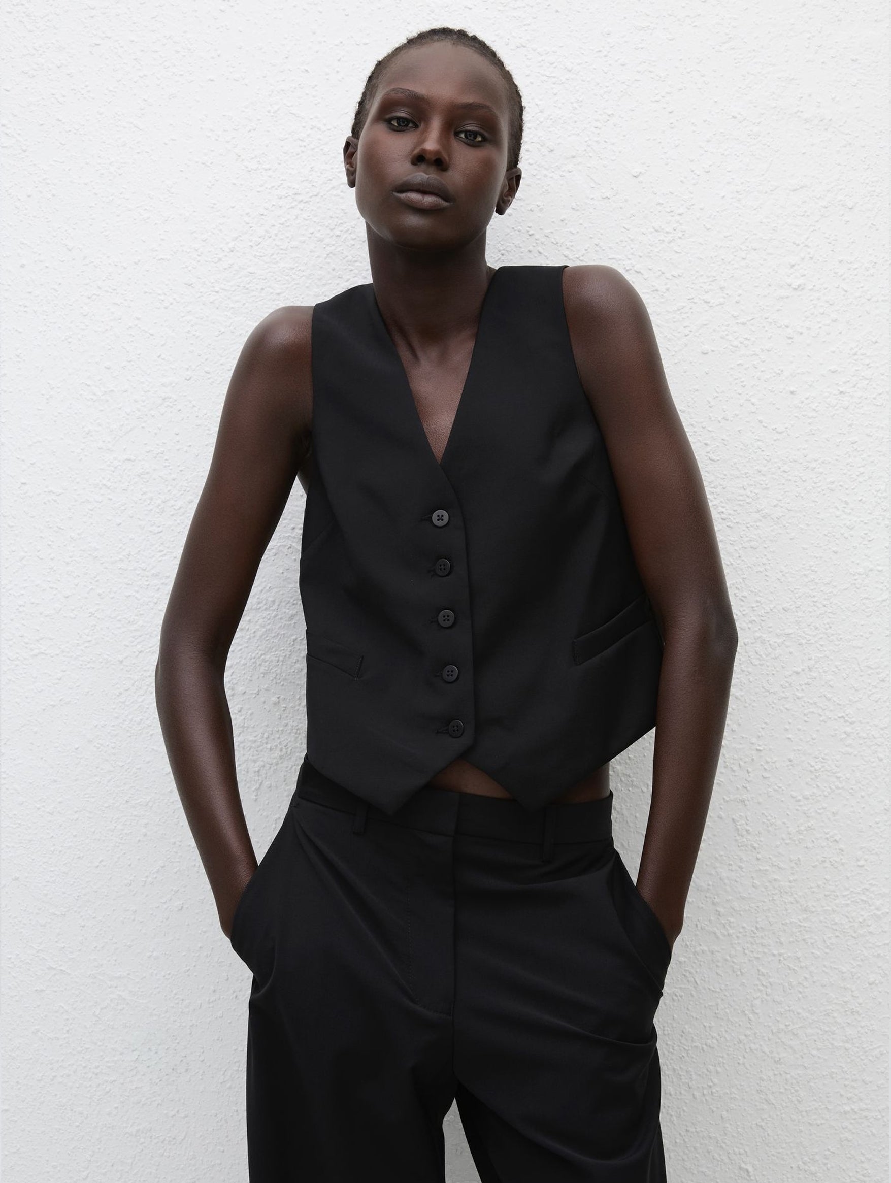 Tailored Waistcoat in Black